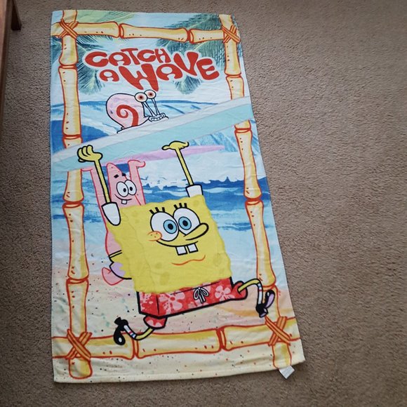 SpongeBob SquarePants"Catch a Wave" Beach Towel, Cup, Silicone Wristband - Picture 6 of 11